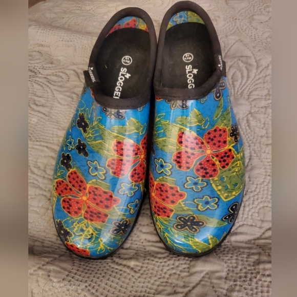 Sloggers Colorful Garden Shoes Size 10 Womens - Picture 3 of 4